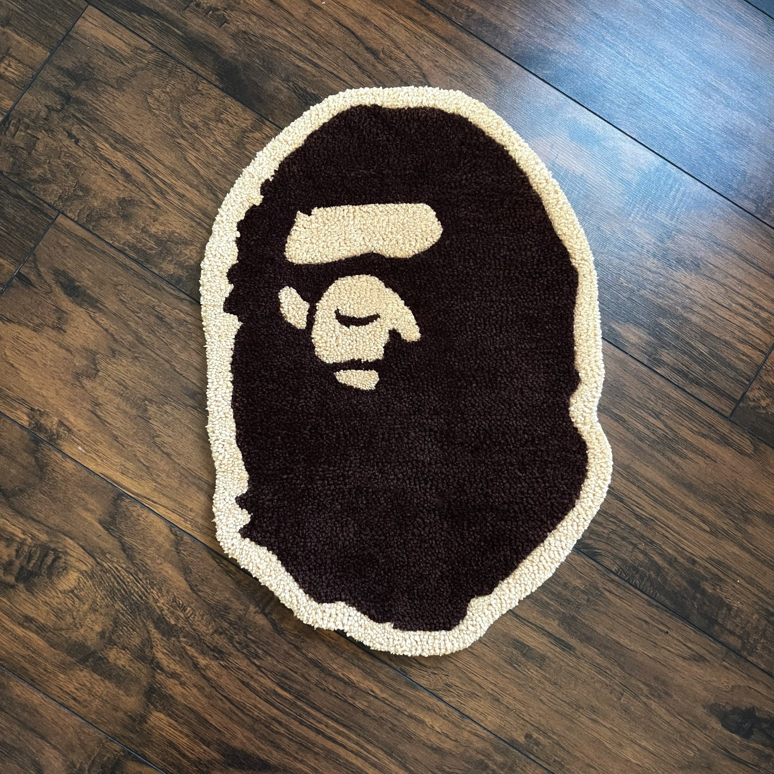 A BATHING APE APE HEAD RUG ながけれ S