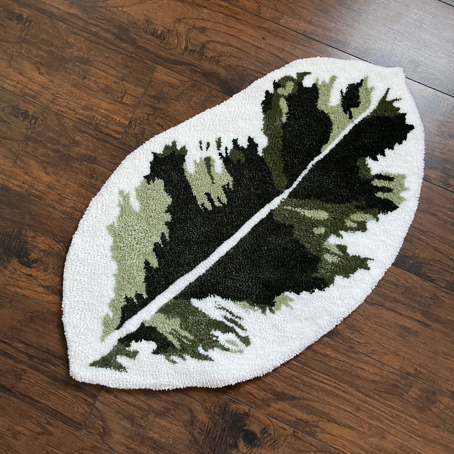 Rubber Plant Leaf Rug